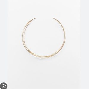 CRYSTAL BEAD CHOKER - Golden |